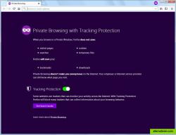 Private Browsing with Tracking Protection