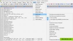 TextFX plugin menu