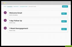 Send scheduled automated emails to users who sign up to your list.