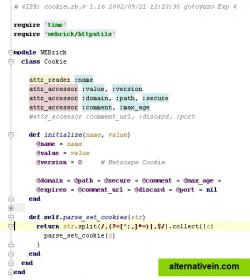 Syntax highlighting