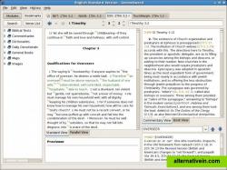 Main: Module selector, Bible, commentary, dictionary 