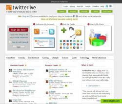 twitterlive home page