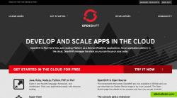 OpenShift homepage