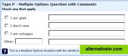 Multiple Options with Comments
