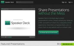 Speaker Deck's home page