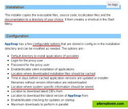 Configure default directory to install applications