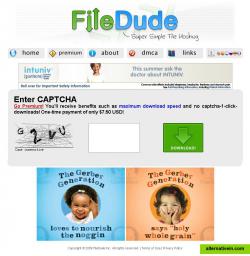 FileDude without Adblock Plus