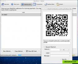 Beautifull, open source, BlackCoin-Qt wallet.