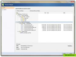 Restore Wizard - Restore File Selection