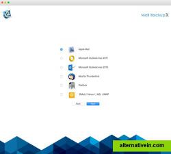 Automatically backup mails from Apple Mail, Outlook for Mac, Office 365 for Mac, Thunderbird, Postbox, Gmail, Yahoo and other mail services supporting IMAP and POP service directly on your Mac.