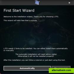 First Start Wizard