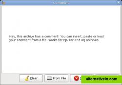 Archive comment window