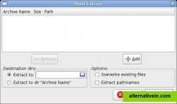 Multi-extract dialog