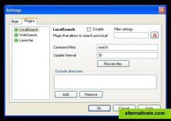 Settings dialog