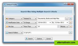 Search using criteria