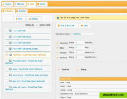 Scheduled server jobs to scan for files, do actions with them, and monitor what is going on.