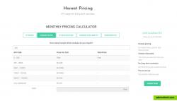 Clear and honest pricing for each API