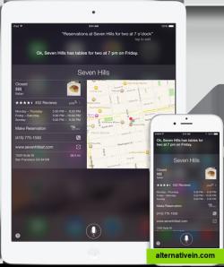 Siri
No matter where you roam, Siri can help you find your way.2 To get to your destination, ask Siri to take you there and Maps immediately guides you along the fastest route. And if you feel peckish on the way, ask Siri to look for the closest hamburger joint or diner.