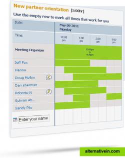 ScheduleOnce group scheduling