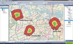 SuperGIS Desktop with  rich GIS analyze tools