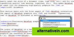 LaTeX editor