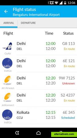 List of Flights