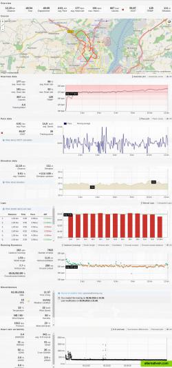 activity view (look at your running dynamics values, HRV values and more)