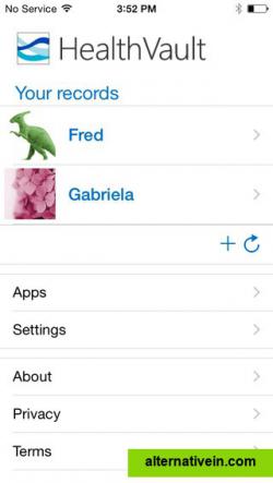 HealthVault on Iphone(4)