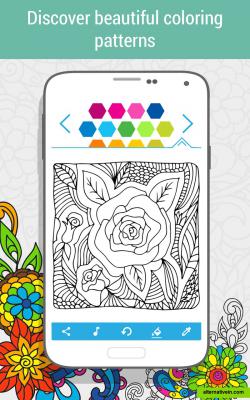 coloring book flowers