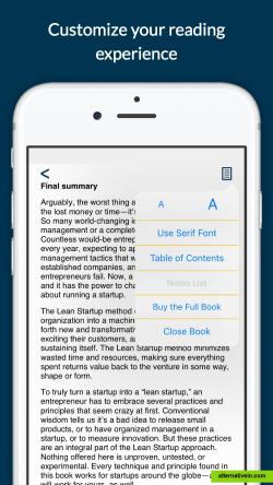 Customizable reading experience 