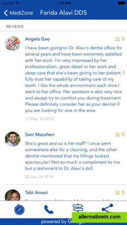 Reviews by other users for doctor