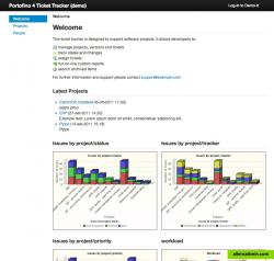 Bootstrap-based, HTML 5 user interface