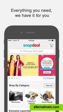 Snapdeal on Iphone(5)