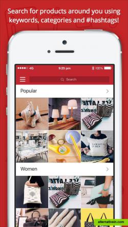 Search for products around you using keywords, categories and #hashtags!