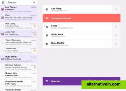 iPad list, message management