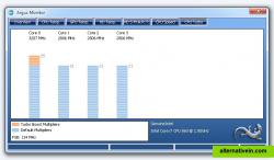 Turbo Boost: Intel® Core i7 860 processor running one core in Turbo Boost mode with four multiplier steps above the 860's default speed.