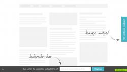 Subscribe widget and Survey widget