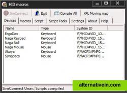 List of input devices attached to the computer.