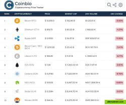 Coin rank listing and tracker