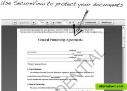 When sharing documents outside the business you can automatically apply security with custom protective watermarks, and even prevent document download. This is great for maintaining security during audits, or early collaborations with 3rd parties.