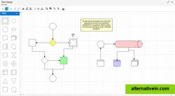 Design diagrams using various palettes