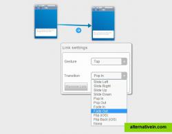 Gestures and Transitions in Linked pages