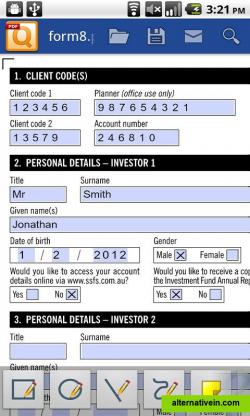 qPDF Notes to fill forms on Android