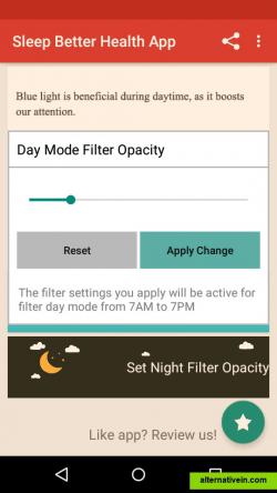 Setting filter