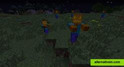 Night time in Minecraft