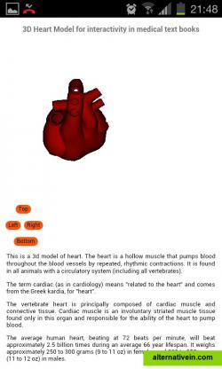 3d obj heart in epub rotating