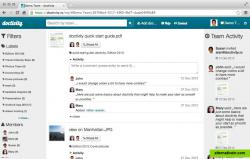 Your labels, your team's documents and the team activity all in one view. It's that simple.
