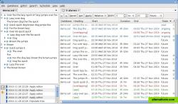 Unallocated time (gaps) and time intervals shared by multiple events (overlappings) can be highlighted in the schedule.