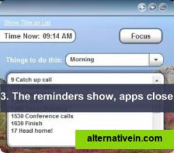 When time limits are reached, your custom reminders are shown and/or the application closes/computer shuts down, depending on your settings. Your settings are locked till 4am.