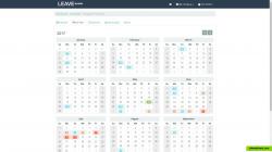 Employee calendar view